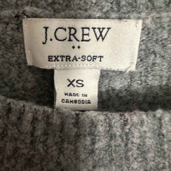 J. Crew SO soft Women's Heather Gray Crew Neck Sweater - Picture 3 of 4